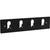 Better Homes & Gardens Cut Out  4 Hook Key Rail Tidy Black Finish