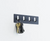 Better Homes & Gardens Cut Out  4 Hook Key Rail Tidy Black Finish