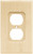 Franklin Brass W10397-UN Unfinished Wood Single Duplex Wall Plate Cover Franklin Brass W10397-UN Unfinished Wood Single Duplex Wall Plate Cover
