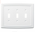 Liberty W36404-PW Classical Emery Triple Switch Pure White Cover Plate
