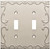 Franklin Brass W35073-SN Classic Lace Satin Nickel Double Switch Wall Plate Cover