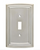 Hampton Bay W36396-SNE Classical Emery Single Switch Satin Nickel Cover Plate Hampton Bay W36396-SNE Classical Emery Single Switch Satin Nickel Cover Plate