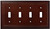 Franklin Brass W35251-ESO Espresso Classic Architect Quad Switch Wall Plate Cover