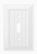 Brainerd W37230-PW Pure White Beadboard Single Switch Wall Cover Plate