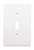 Hampton Bay W32731-PW Subway Tile Single Switch Cover Plate Pure White