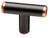 Liberty P01025-VBC 1 5/8" T-Style Bronze & Copper Bar Cabinet Drawer Knob