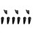 Liberty B12093V-FB  Single Prong Hook Flat Black Finish 6 Pack