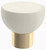 Liberty P37423W-CZI 1 5/16" Modern Ceramic Cabinet Knob Ivory & Champagne Bronze