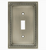 Brainerd 64208 Architect Satin Nickel Double Switch Wall Plate Cover