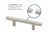 Liberty BAR096Z-FB Flat Black Bar Cabinet Drawer Pull 3 3/4" Centers 10 Pack