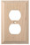 Liberty W29445-UN Unfinished Wood Single Duplex Wall Plate Cover