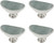 Liberty P41745-509 2 1/2" Glazed Ceramic Cabinet Knob Turquoise & Satin Nickel 4 Pack