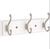 Liberty R12344H-PWN 10" 3 Scroll Hook Coat/Hat Rail White & Satin Nickel Liberty R12344H-PWN 10" 3 Scroll Hook Coat/Hat Rail White & Satin Nickel