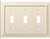 Brainerd W31566-LAL Light Almond Classic Architect Triple Switch Wall Plate Cover