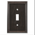 Brainerd W16044-VBR Ruston Venetian Bronze Single Switch Wall Plate Cover
