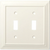 Brainerd W31561-LAL Light Almond Classic Architect Double Switch Wall Plate Cover