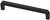 Liberty P39072C-FB 6 5/16" Notched Cabinet Drawer Pull Flat Black