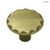 P63300C-AB 1 1/8" Antique Brass Scallop Edge Cabinet Drawer Knob