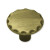 P63300C-AB 1 1/8" Antique Brass Scallop Edge Cabinet Drawer Knob