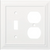Brainerd W31562-PW Pure White Architect Switch / Duplex Wall Plate Cover