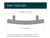 Brainerd P45996W-FB 3" Matte Black Forte Cabinet & Drawer Pull