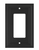 Brainerd Architectural Decorative Single GFCI Decora Plate Flat Black