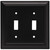 Brainerd Architectural W10085-FB Double Switch Cover Plate Flat Black