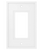 Liberty W44693-PW Simple Framed Single GFCI Decora Wall Plate Cover Pure White