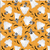 Henry Glass Olde Salem Glow Ghosts Orange Fabric By The Yard Henry Glass Olde Salem Glow Ghosts Orange Fabric By The Yard