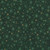 Stof European Petit Cristal Small Stars Green Gold Cotton Fabric By The Yard