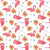 Henry Glass Pink Paradise Tossed Flamingos White Fabric By Yard