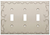 Franklin Brass W35078-SN Classic Lace Satin Nickel Triple Switch Wall Plate Cover Franklin Brass W35078-SN Classic Lace Satin Nickel Triple Switch Wall Plate Cover