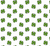 Henry Glass Hello Lucky Four Leaf Clover White Green Cotton Fabric By Yard