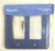 64082 Stamped Blue Double GFI Rocker Outlet Switch Cover