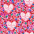 Studio E Color My Valentine Words w/ Small Hearts Pink Cotton Fabric By Yard