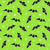 Henry Glass Here We Glow Halloween Tossed Bats Green Cotton Fabric By The Yard