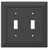 Franklin Brass Classic Architect Double Switch Wall Plate Cover Flat Black 4 Pack