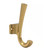 Franklin Brass B42541C-117 Carved J 5" Coat Hook Modern Gold Finish