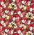 Henry Glass Flower Market Sm Packed Flowers Black/Multi Cotton Fabric By The Yard