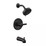 Peerless PTT188792-BL Precept Matte Black 1-Handle Tub & Shower Trim Kit (Valve Not Included)