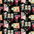 Studio E Let's Bake Small Set Pattern Black Cotton Fabric by The Yard Studio E Let's Bake Small Set Pattern Black Cotton Fabric by The Yard