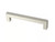 Franklin Brass Simple Modern Square Pull 5 1/16" Stainless Steel Cabinet Pull 10 Pack