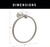Delta Greydon Bath Towel Ring Spotshield Brushed Nickel Finish