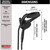Delta 75698BL HydroRain Two-in-One 4-Spray 6" Fixed & Handheld Shower Head Matte Black
