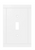 Hampton Bay W44652-PW Belfast Single Switch Cover Plate Pure White