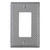 Amerelle Carbon Fiber Single GFCI Decora Wall Plate Cover Silver Steel Finish