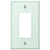 Amerelle Acrylic Glass Tile Single GFCI Decora Wall Plate Cover Mint White