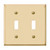 Amerelle Edwardian Double Switch Wall Plate Cover Polished Brass Finish