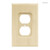 64666 Unfinished Wood Single Duplex Cover Wall Plate