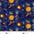 Blank Quilting Space Cadet Planets Navy Cotton Fabric By The Yard